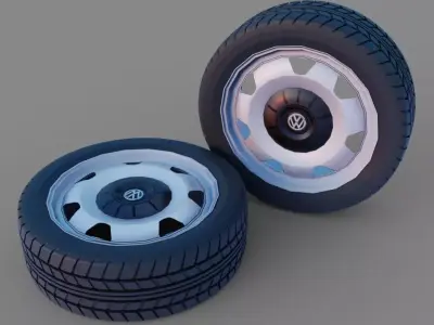 VW Rims 3D Model Free 3D model