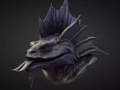 HEAD56 high poly sculpt 3D model