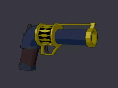 Stylized Weapons pack Low-poly 3D model