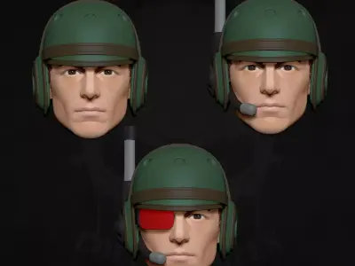 Scifi Troopers Collection 3D Pritnable Files for Action Figures 3D print model