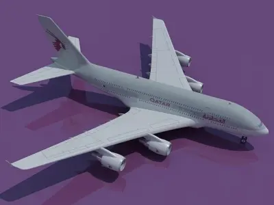 Qatar Airways Model 3D model