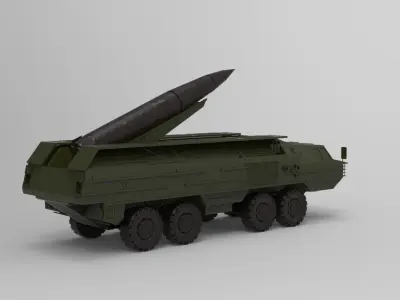 scarab Lance missile 3D model