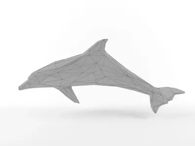 Low Poly Dolphin Low-poly 3D model