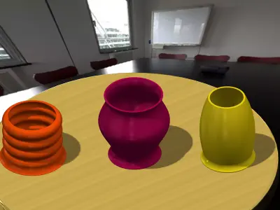 Modern Trio Planter Set 3D print model