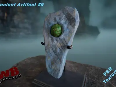 Ancient Artifact 9 Low-poly 3D model