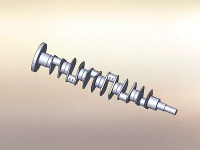 Crankshaft - vilebrequin 3D model