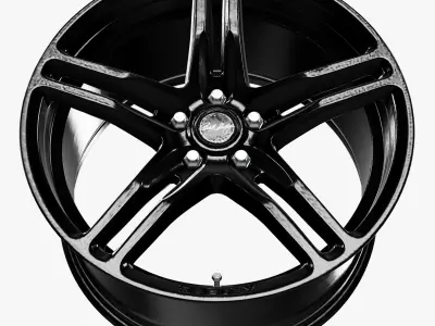 Carroll Shelby Wheel Company CS14 Wheel Gloss Black Mustang 3D model