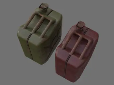 Fuel Can 3C Low-poly 3D model