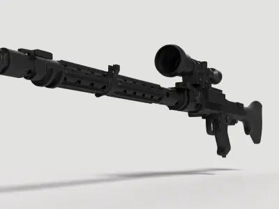 Stormtrooper Heavy Blaster Rifle DLT-19X from Star Wars 3D model