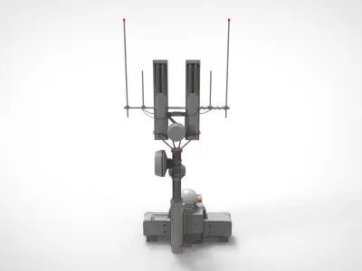 Sci fi antenna 16 3D model