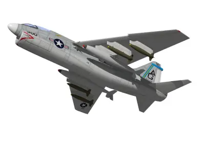 A-7 Corsair II 3D model