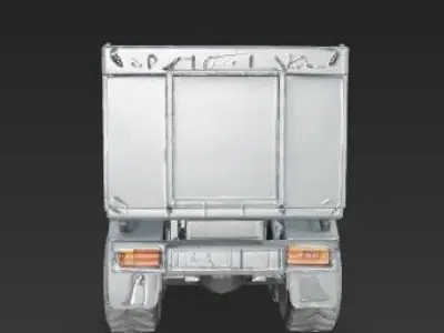 3D Printable Modern Military Logistics Truck Model 3D print model