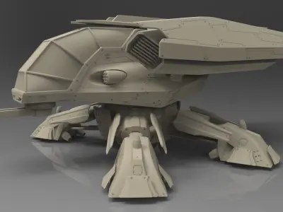 Scout Spaceship Y782 Moskito Printmodel 3D print model