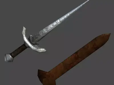 Short Sword2 Low-poly 3D model