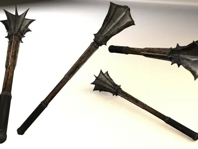 Mace elder scrolls iii wand Low-poly 3D model