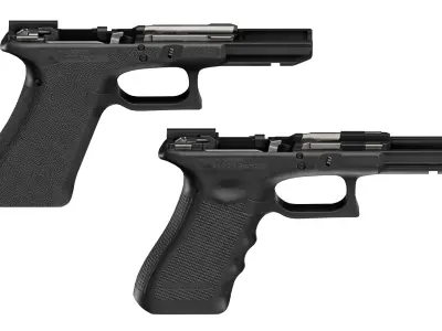 GLOCK 17 MEGA PACK Low-poly 3D model