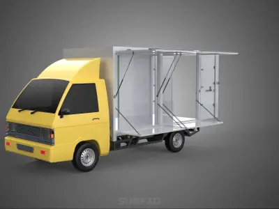 BOX TRUCK PICKUP BAKKIE WIND DEFLECTOR TRAILER ROOF SPOILER CAB 3D model