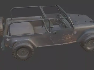 jeep car Low-poly 3D model buy