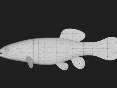 Mudminnow Low-poly 3D model