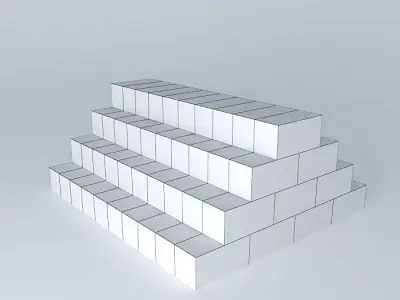 Bricks stack of Free 3D model