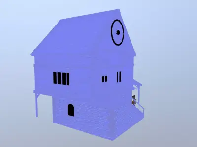 Medieval Blacksmith Low-poly 3D model