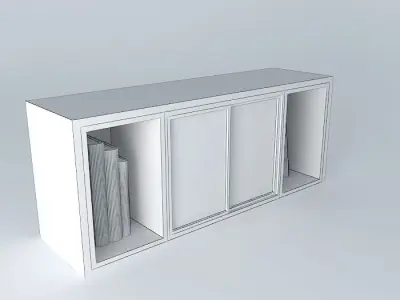 bookshelf, bookcase Free 3D model
