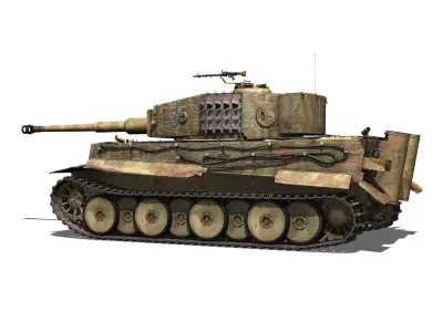 Panzer VI - Tiger - 131 - Mid Production 3D model