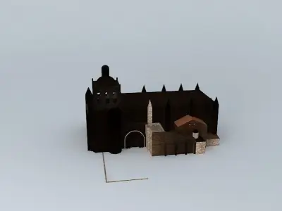 Cathedral of the Assumption. Coria Free 3D model