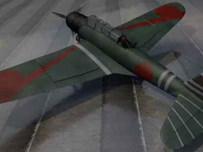 Nakajima B5N2 Kate 3D model