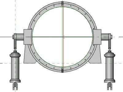 Butterfly Valve 3D model