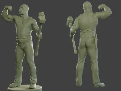 Bill HammerMan BH1 0003 3D print model