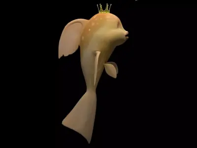 fish goldfish 3D model