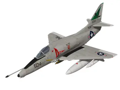 Douglas A-4E Skyhawk 3D model