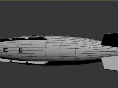 Joint Direct Attack Munition-JDAM Low-poly 3D model