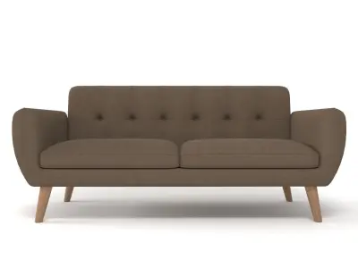 Loveseats Sofa  for Augmented Reality  Glb and Usdz  Free low-poly 3D model