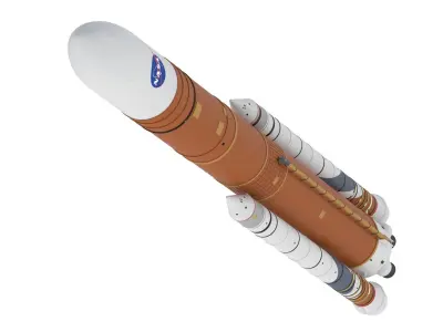 SLS Block 1B Cargo Rocket  3D model