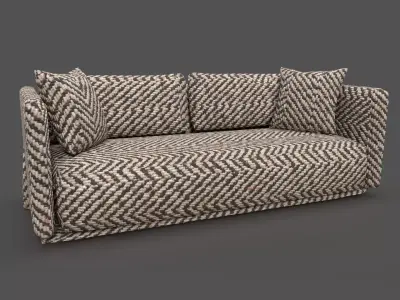 Sofa Furniture Low-poly 3D model purchase