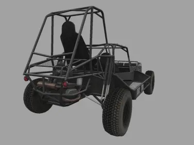 Desert Patrol Vehicle Low-poly 3D model