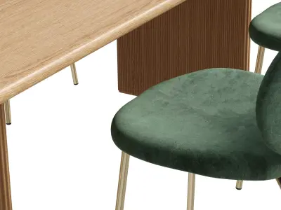 Dining Table - Chairs Furniture 3D model