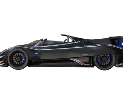 Pagani Zonda Revo Barchetta Low-poly 3D model