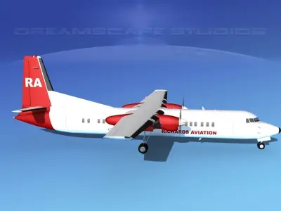 Fokker F-60 Richards Aviation 3D model