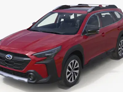 Subaru Outback 2025 Crimson Red 3D model
