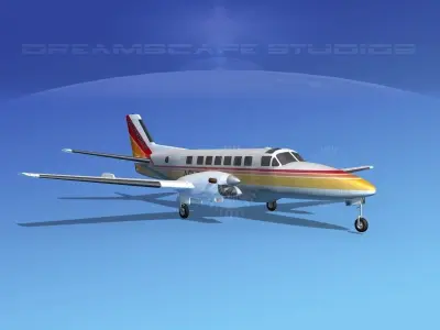 Beechcraft B99 Air Sebring 3D model