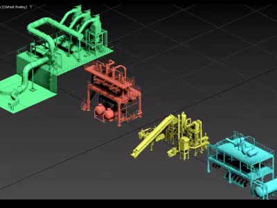 4- Chemical Plant- Full Units 3D model