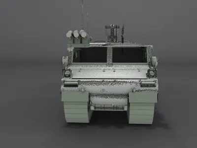 Bronco ATTC Mortar Tracked Carrier Low-poly 3D model