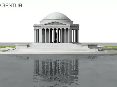 Jefferson Memorial in Washington 3D model