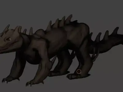 DRAGON 01 Low-poly 3D model