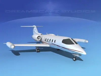 Gates Learjet 35 V10 3D model