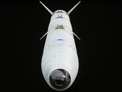 Aim-132 ASRAAM Missile PBR 3D model