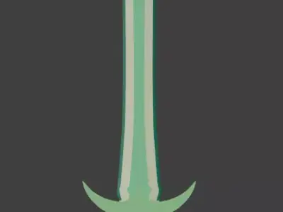 Terragrim - Short Sword - Low Poly Game Ready Low-poly 3D model